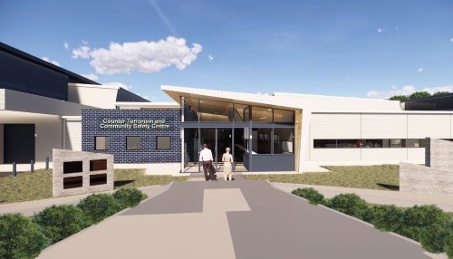 Counter Terrorism and Community Safety Centre entrance