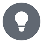 Invest in technology focus area. Icon of a lightbulb.