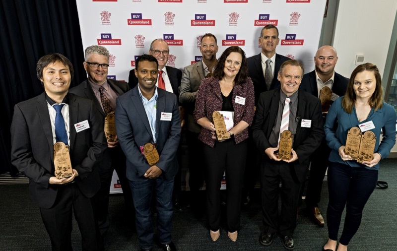 2019 winners at the Buy Queensland Supplier Awards.